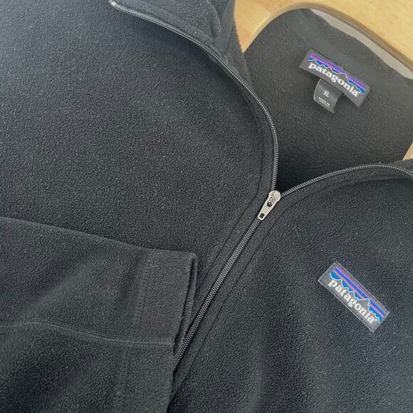 Patagonia Jackets & Blazers - Patagonia Sweater Womens XL Black Pull Over Better Fleece Polyester Quarter Zip